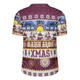 Manly Warringah Sea Eagles Christmas Aboriginal Custom Rugby Jersey - Indigenous Knitted Ugly Xmas Style Rugby Jersey