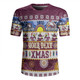 Manly Warringah Sea Eagles Christmas Aboriginal Custom Rugby Jersey - Indigenous Knitted Ugly Xmas Style Rugby Jersey