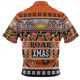 Wests Tigers Christmas Aboriginal Custom Zip Polo Shirt - Indigenous Knitted Ugly Xmas Style Zip Polo Shirt