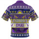 Melbourne Storm Christmas Aboriginal Custom Zip Polo Shirt - Indigenous Knitted Ugly Xmas Style Zip Polo Shirt