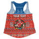 Newcastle Knights Christmas Custom Women Racerback Singlet - Chrissie Spirit Women Racerback Singlet