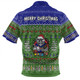 New Zealand Warriors Christmas Custom Zip Polo Shirt - Chrissie Spirit Zip Polo Shirt