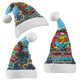 Gold Coast Titans Christmas Hat - Merry Christmas Our Beloved Team With Aboriginal Dot Art Pattern