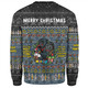 Penrith Panthers Christmas Custom Sweatshirt - Chrissie Spirit Black Sweatshirt