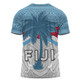 Australia South Sea Islanders T-shirt - Fiji In Fijian Tapa Pattern Coat Of Arms Symbol T-shirt