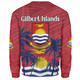 Australia  South Sea Islanders Sweatshirt - Gilbert Islands In Polynesian Pattern With Coconut Trees Sweatshirt