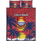 Australia  South Sea Islanders Quilt Bed Set - Gilbert Islands In Polynesian Pattern With Coconut Trees Quilt Bed Set