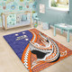 Australia  South Sea Islanders Area Rug - New Ireland Flag With Polynesian Shark Pattern Area Rug