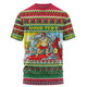 Australia Christmas Custom T-shirt - Surfing Santa T-shirt