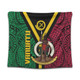 Australia South Sea Islanders Tapestry - Vanuatu Polynesian Flag With Coat Of Arm Tapestry