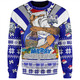 Canterbury-Bankstown Bulldogs Christmas Custom Sweatshirt - Bulldogs Santa Aussie Big Things Sweatshirt