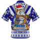 Canterbury-Bankstown Bulldogs Christmas Custom Zip Polo Shirt - Bulldogs Santa Aussie Big Things Zip Polo Shirt