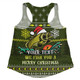 Australia Christmas Fishing Custom Women Racerback Singlet - We Fish You A Merry Christmas Women Racerback Singlet