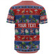Australia Christmas Custom Baseball Shirt - Tropical Ugly Xmas Santa Dapping And Dancing Baseball Shirt