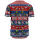 Australia Christmas Custom Baseball Shirt - Tropical Ugly Xmas Santa Dapping And Dancing Baseball Shirt