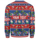 Australia Christmas Custom Sweatshirt - Tropical Ugly Xmas Santa Dapping And Dancing Sweatshirt