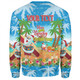 Australia Christmas Custom Sweatshirt - Have A Very Beachy Chrissie Xmas Sweatshirt