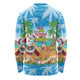 Australia Christmas Custom Long Sleeve T-shirt - Have A Very Beachy Chrissie Xmas Long Sleeve T-shirt