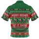 Australia Christmas Custom Zip Polo Shirt - Merry BBQMax Let It Smoke Zip Polo Shirt