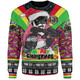 Penrith Panthers Christmas Custom Sweatshirt - Penrith Panthers Santa Aussie Big Things Christmas Sweatshirt