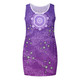 Australia Aboriginal Sleeveless Mini Dress - Purple Dot Painting Art Washo Dress