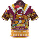 Brisbane Broncos Christmas Custom Hawaiian Shirt - Broncos Santa Aussie Big Things Christmas Hawaiian Shirt