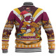 Brisbane Broncos Christmas Custom Baseball Jacket - Broncos Santa Aussie Big Things Christmas Baseball Jacket