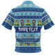 New South Wales Big Things Christmas Custom Polo Shirt - The Big Banana And Blue Heeler Polo Shirt