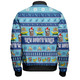 New South Wales Big Things Christmas Custom Bomber Jacket - The Big Banana And Blue Heeler Bomber Jacket