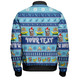 New South Wales Big Things Christmas Custom Bomber Jacket - The Big Banana And Blue Heeler Bomber Jacket