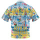 Australia Surfing Christmas Polo Shirt - Tropical Santa Let's Go Surfing Polo Shirt