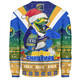 Parramatta Eels Christmas Custom Sweatshirt - Parramatta Eels Santa Aussie Big Things Christmas Sweatshirt