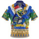 Parramatta Eels Christmas Custom Zip Polo Shirt - Parramatta Eels Santa Aussie Big Things Christmas Zip Polo Shirt