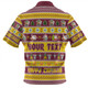 Queensland Christmas Custom Zip Polo Shirt - Happy Chrissie Ugly Style Zip Polo Shirt