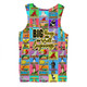 Australia Men Singlet - Australia's Iconic Big Things Postage Stamps Style Men Singlet