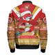 Redcliffe Dolphins Christmas Custom Bomber Jacket - Redcliffe Dolphins Santa Aussie Big Things Bomber Jacket