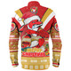 Redcliffe Dolphins Christmas Custom Long Sleeve Shirt - Redcliffe Dolphins Santa Aussie Big Things Long Sleeve Shirt