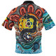 Australia Rainbow Serpent Aboriginal Polo Shirt - Dreamtime Rainbow Serpent Polo Shirt