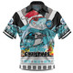 Cronulla-Sutherland Sharks Christmas Custom Polo Shirt - Sharks Santa Aussie Big Things Polo Shirt