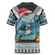 Cronulla-Sutherland Sharks Christmas Custom T-shirt - Sharks Santa Aussie Big Things T-shirt