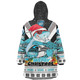 Cronulla-Sutherland Sharks Christmas Custom Snug Hoodie - Sharks Santa Aussie Big Things Snug Hoodie