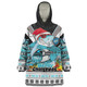 Cronulla-Sutherland Sharks Christmas Custom Snug Hoodie - Sharks Santa Aussie Big Things Snug Hoodie