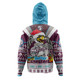 Manly Warringah Sea Eagles Christmas Custom Hoodie - Manly Santa Aussie Big Things Hoodie