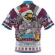 Manly Warringah Sea Eagles Christmas Custom Hawaiian Shirt - Manly Santa Aussie Big Things Hawaiian Shirt