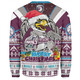 Manly Warringah Sea Eagles Christmas Custom Sweatshirt - Manly Santa Aussie Big Things Sweatshirt