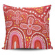 Australia Aboriginal Pillow Cases - Dot painting illustration in Aboriginal style Red Pillow Cases