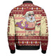 Australia Christmas Custom Bomber Jacket - Aussie Christmas Santa Summer Vibes Bomber Jacket