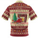Australia Christmas Custom Zip Polo Shirt - Smells Like Christmas Zip Polo Shirt