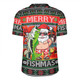 Australia Christmas Fishing Rugby Jersey - Merrry Fishmas Angler Santa Claus Rugby Jersey
