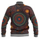 Australia Christmas Custom Baseball Jacket - Personalised Aboriginal Inspired Patterns Baseball Jacket